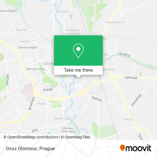 Карта Ossz Olomouc