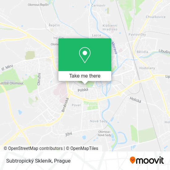 Subtropický Skleník map