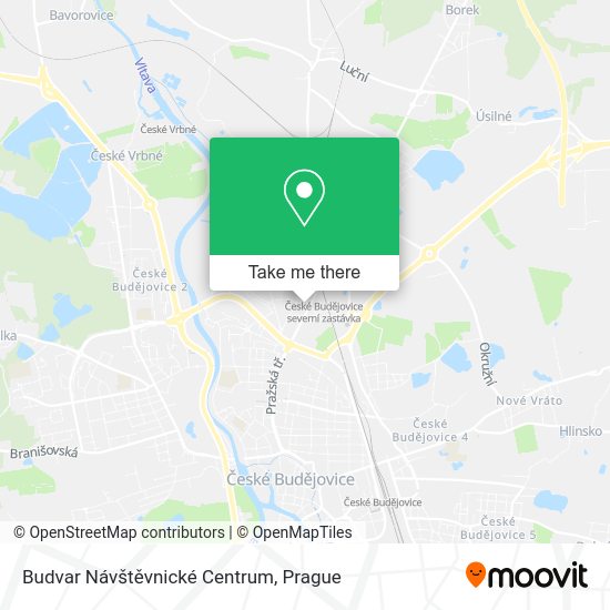 Budvar Návštěvnické Centrum map