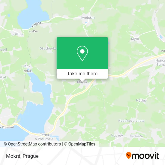 Карта Mokrá