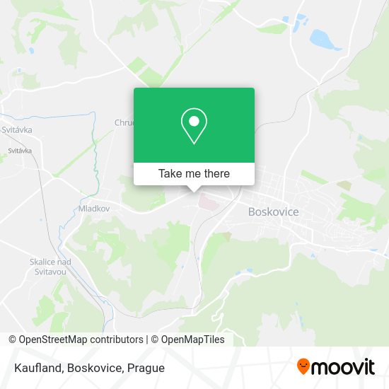 Kaufland, Boskovice map