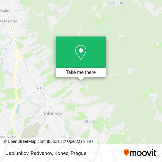 Jablunkov, Radvanov, Konec map