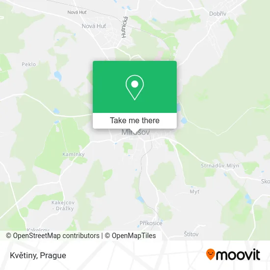 Карта Květiny