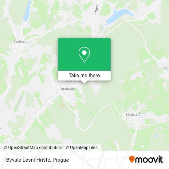Bývalé Lesní Hřiště map