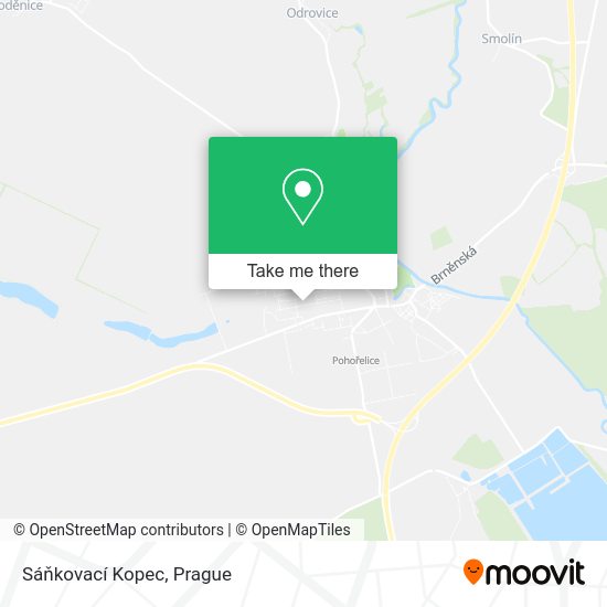 Sáňkovací Kopec map