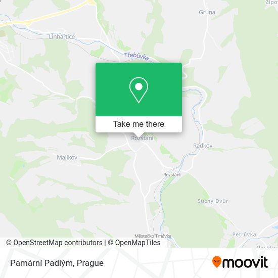 Pamární Padlým map