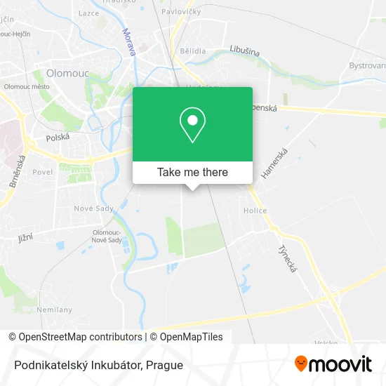 Карта Podnikatelský Inkubátor