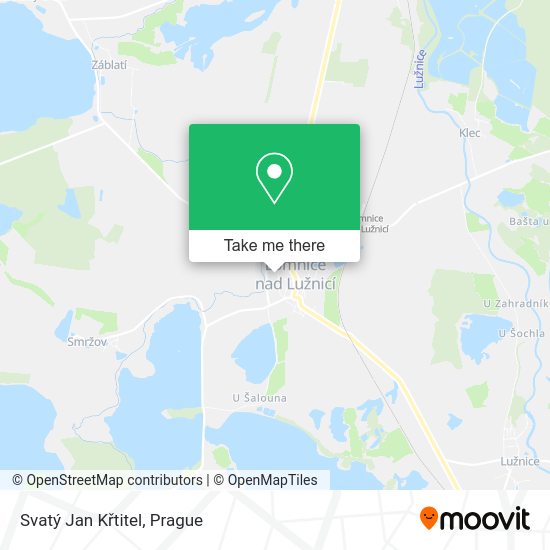 Svatý Jan Křtitel map