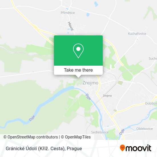 Gránické Údolí (Kříž. Cesta) map