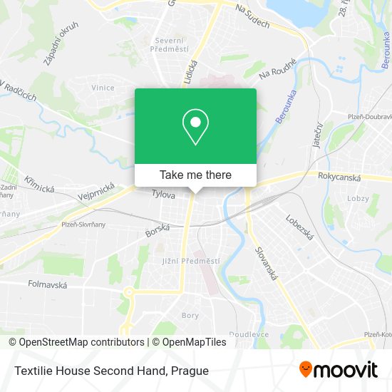 Textilie House Second Hand map