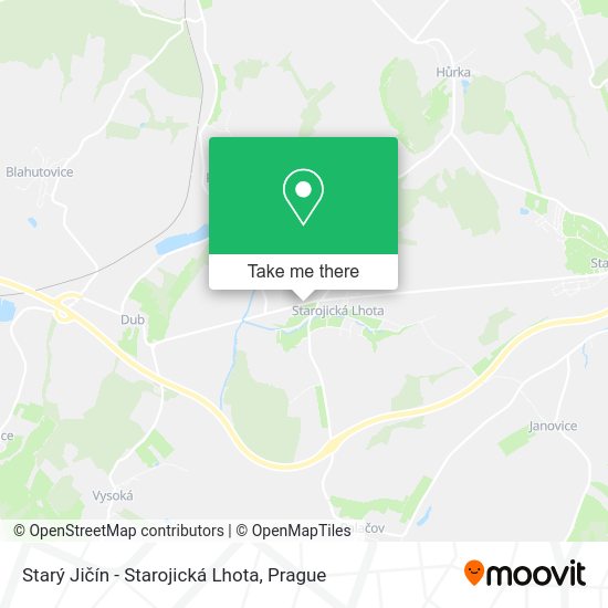 Starý Jičín - Starojická Lhota map