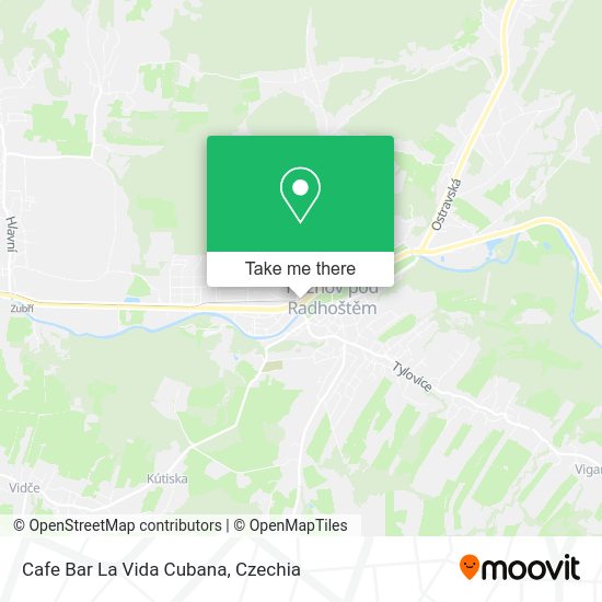 Cafe Bar La Vida Cubana map