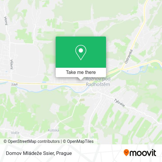 Карта Domov Mládeže Ssier