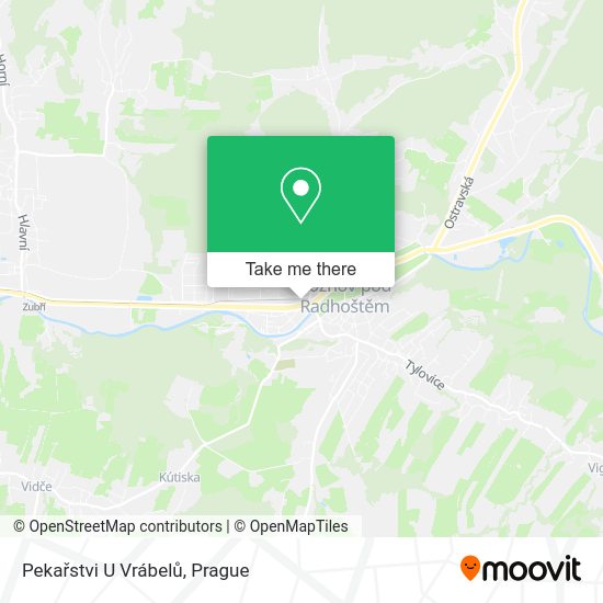 Pekařstvi U Vrábelů map