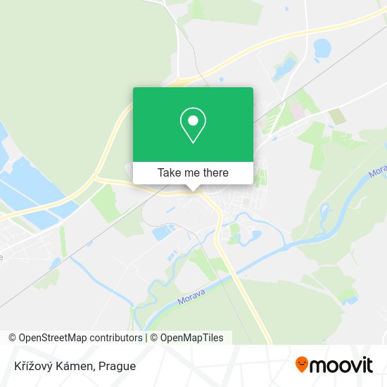 Křížový Kámen map
