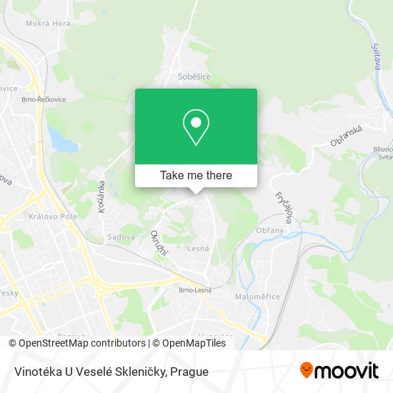 Vinotéka U Veselé Skleničky map