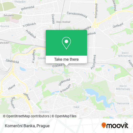 Komerční Banka map