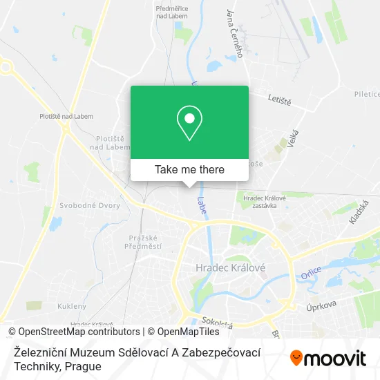 Карта Železniční Muzeum Sdělovací A Zabezpečovací Techniky