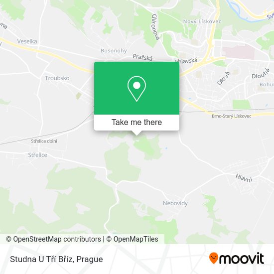 Studna U Tří Bříz map