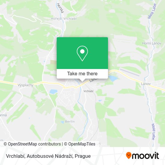 Vrchlabí, Autobusové Nádraží map