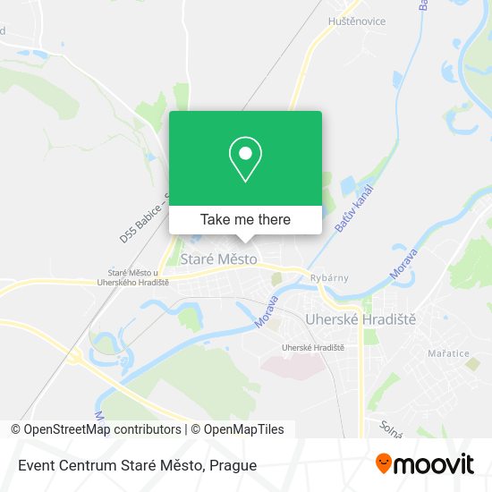 Event Centrum Staré Město map