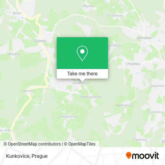 Карта Kunkovice