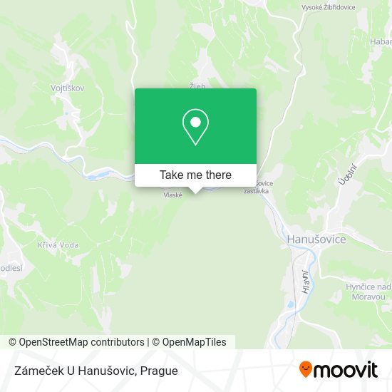 Zámeček U Hanušovic map