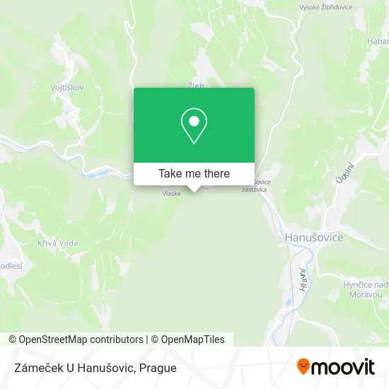 Карта Zámeček U Hanušovic