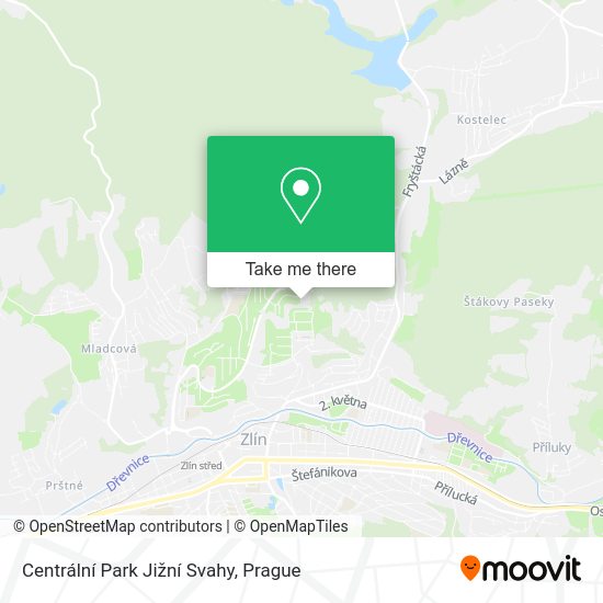 Centrální Park Jižní Svahy map