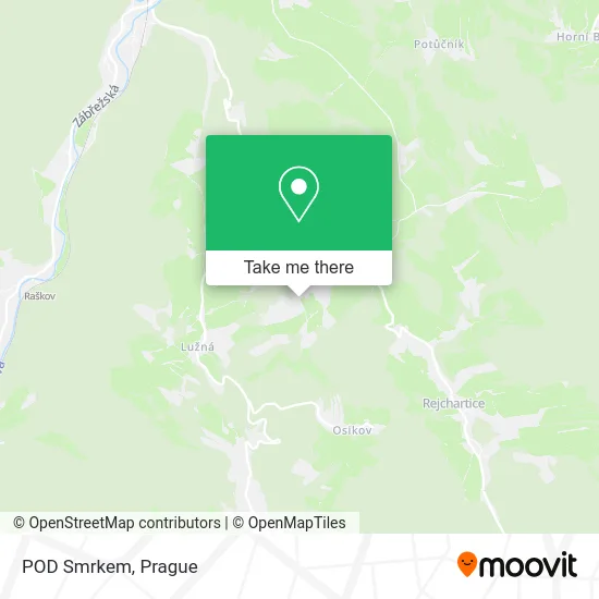 Карта POD Smrkem
