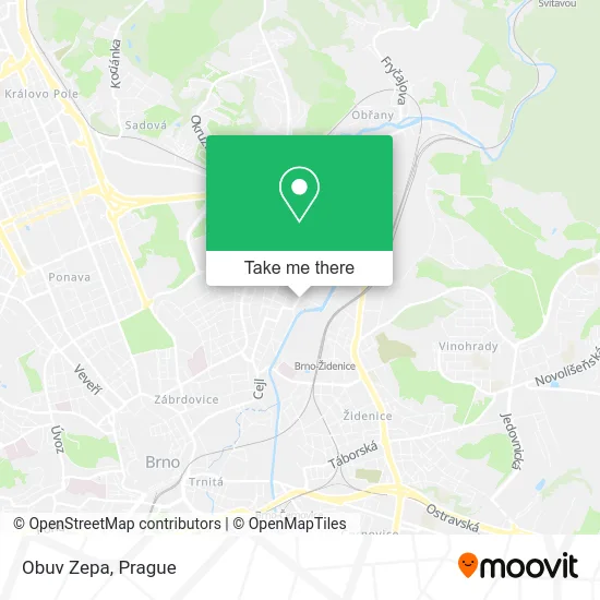 Карта Obuv Zepa