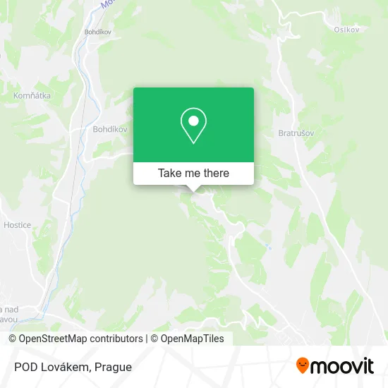 Карта POD Lovákem