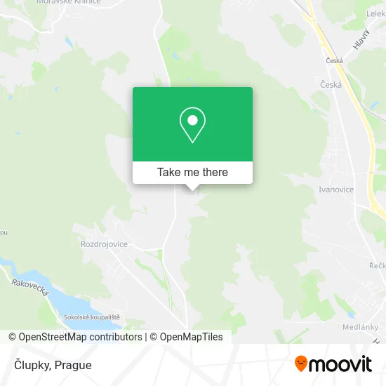 Карта Člupky