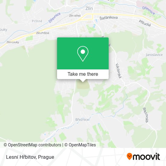 Lesní Hřbitov map