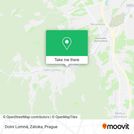 Dolní Lomná, Zátoka map