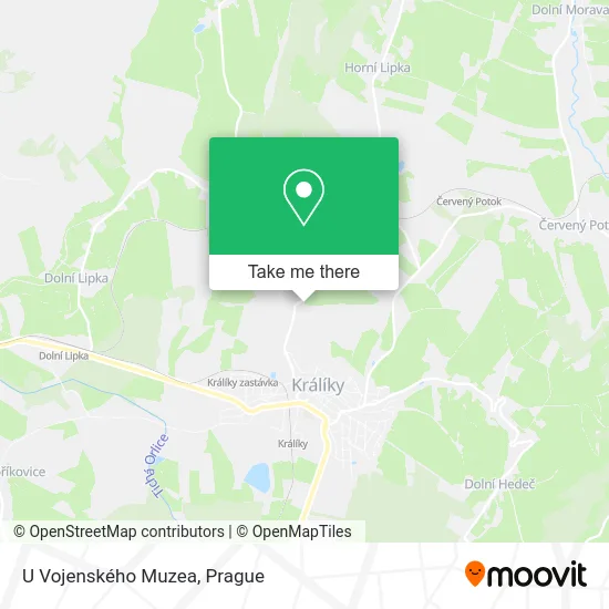 Карта U Vojenského Muzea
