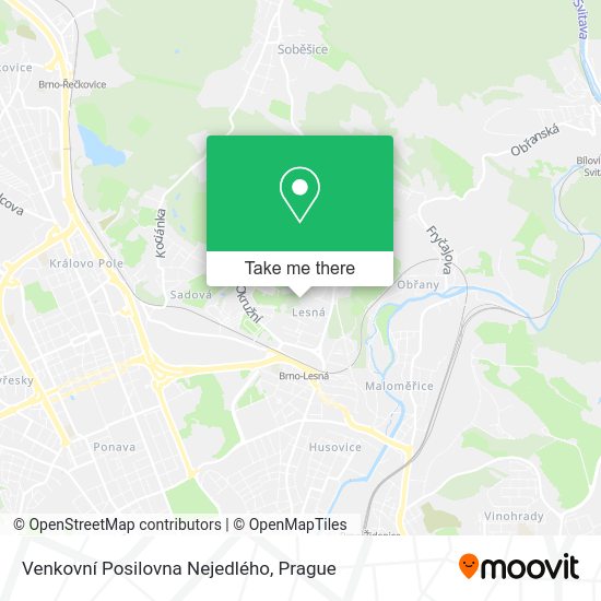 Venkovní Posilovna Nejedlého map