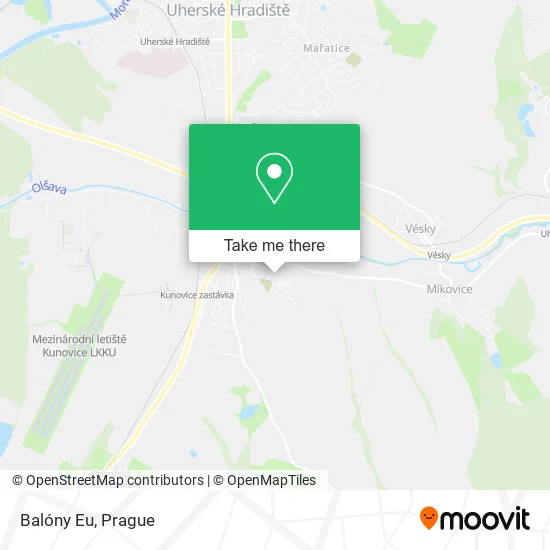 Карта Balóny Eu