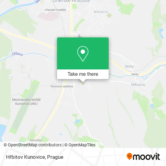 Карта Hřbitov Kunovice