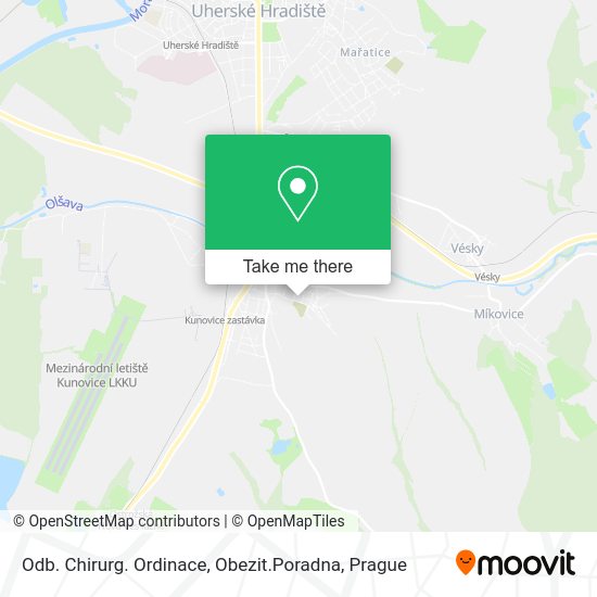 Odb. Chirurg. Ordinace, Obezit.Poradna map