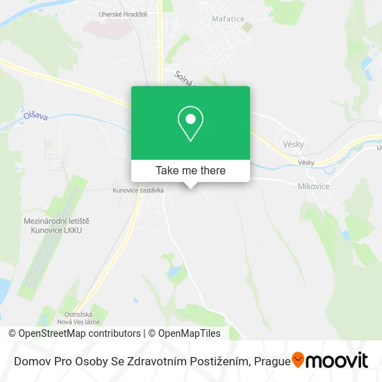 Карта Domov Pro Osoby Se Zdravotním Postižením