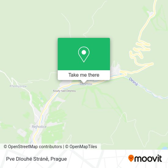 Pve Dlouhé Stráně map