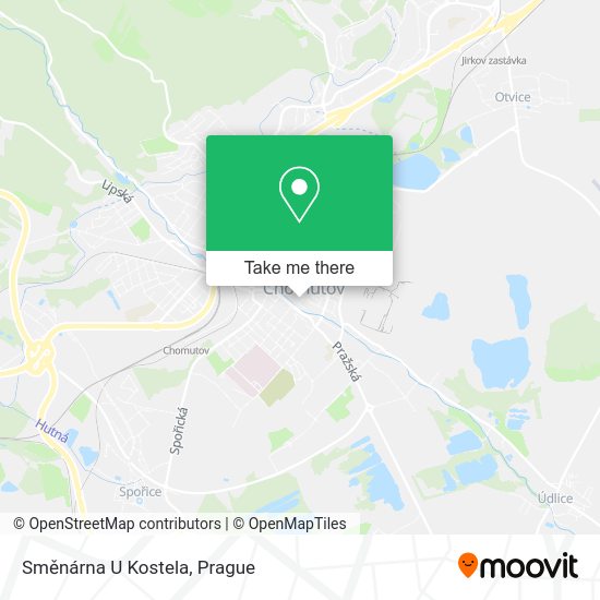 Směnárna U Kostela map