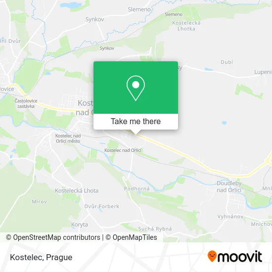 Карта Kostelec