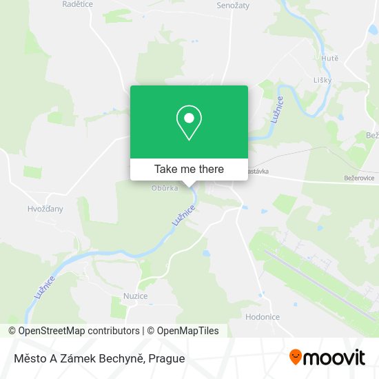 Město A Zámek Bechyně map
