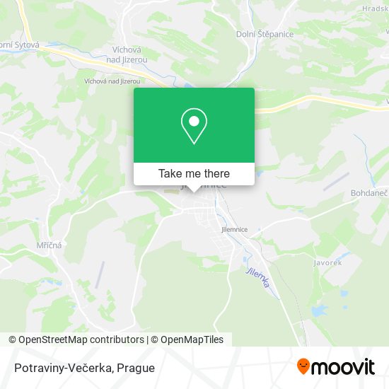 Карта Potraviny-Večerka