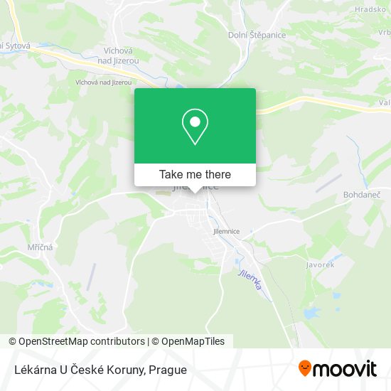 Lékárna U České Koruny map