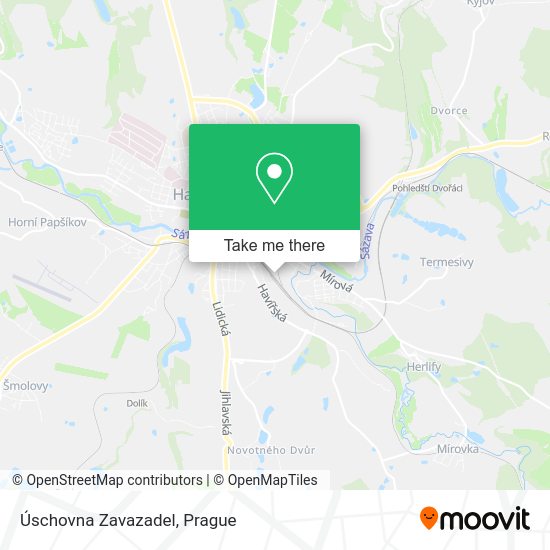 Úschovna Zavazadel map