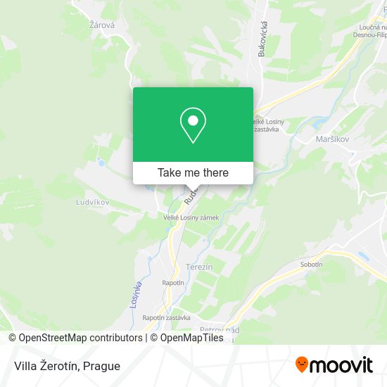 Villa Žerotín map