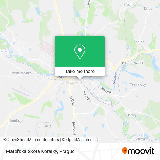 Mateřská Škola Korálky map
